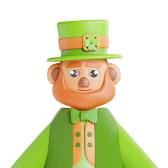 3d illustration of St Patrick