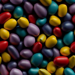 Fototapeta na wymiar Colorful jelly beans . Created with Generative AI technology.