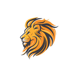 Lion head vector logo template for your sport team or corporate identity.