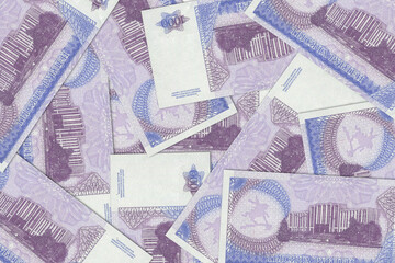 Transnistrian banknotes. Close up money from Transnistria. Transnistrian ruble.3D render