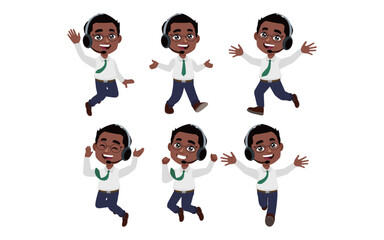 Call center and customer service character