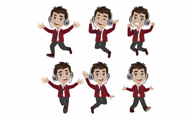 Call center and customer service character