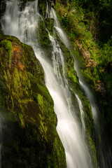 Fototapeta na wymiar Oneta waterfalls natural monument on springtime in Asturias, Spain