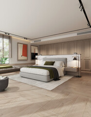 Modern bedroom interior