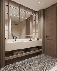 modern bathroom interior