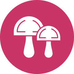 Vector Design Mushroom Icon Style