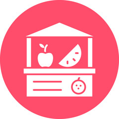 Vector Design Fruit Cart Icon Style