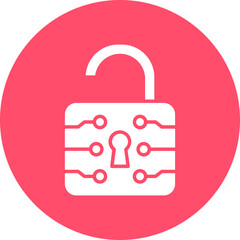 Vector Design Unlock Icon Style