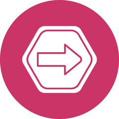 Vector Design One Way Icon Style