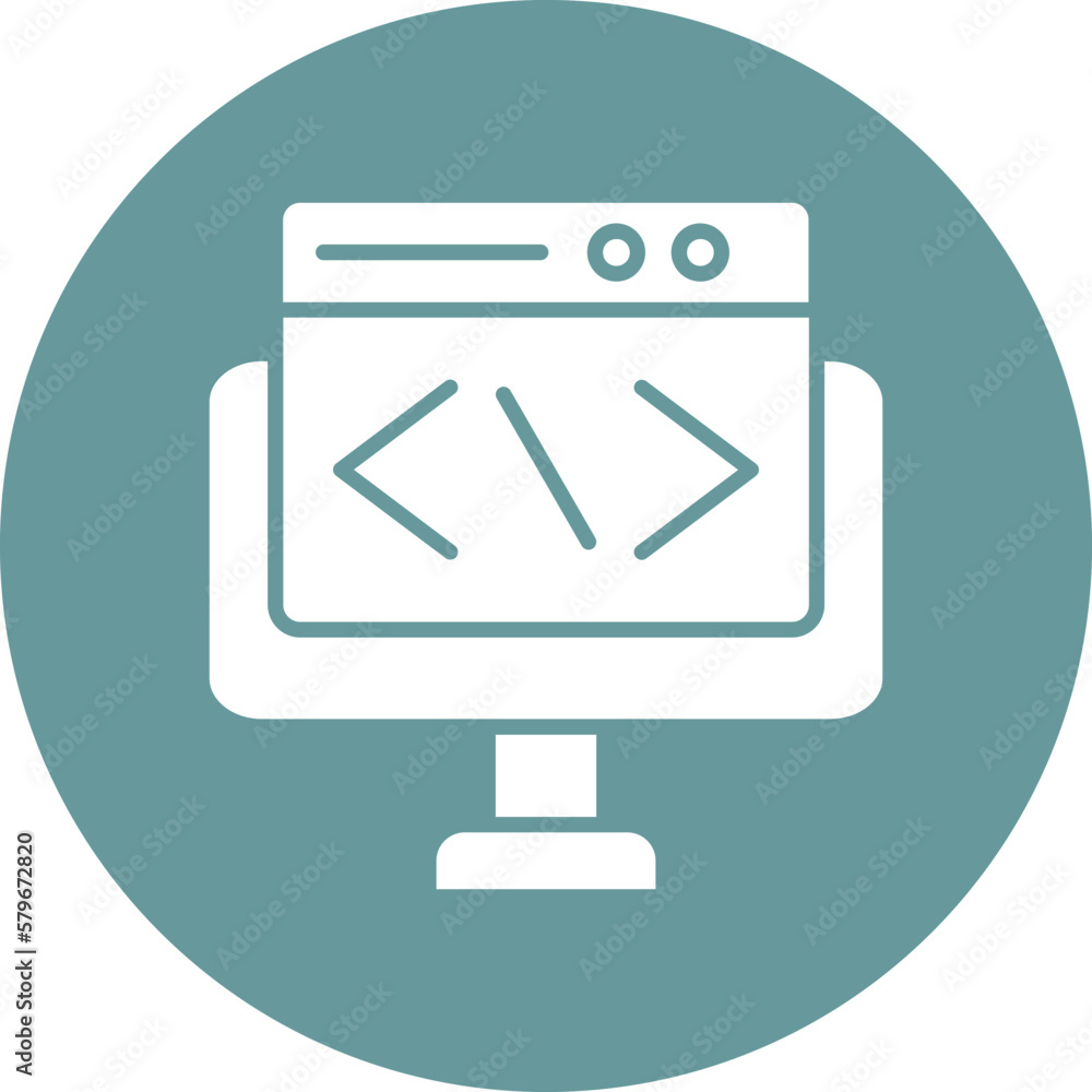 Poster vector design web development icon style