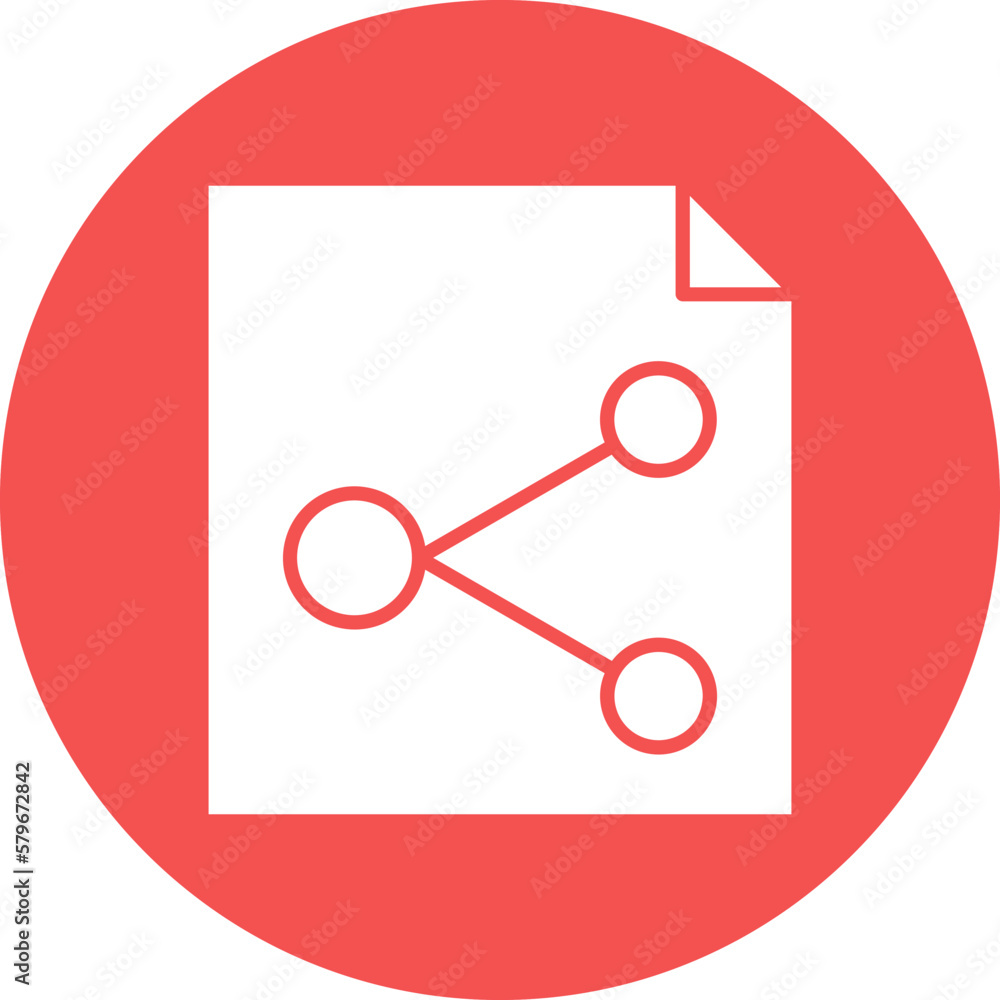 Poster vector design file sharing icon style