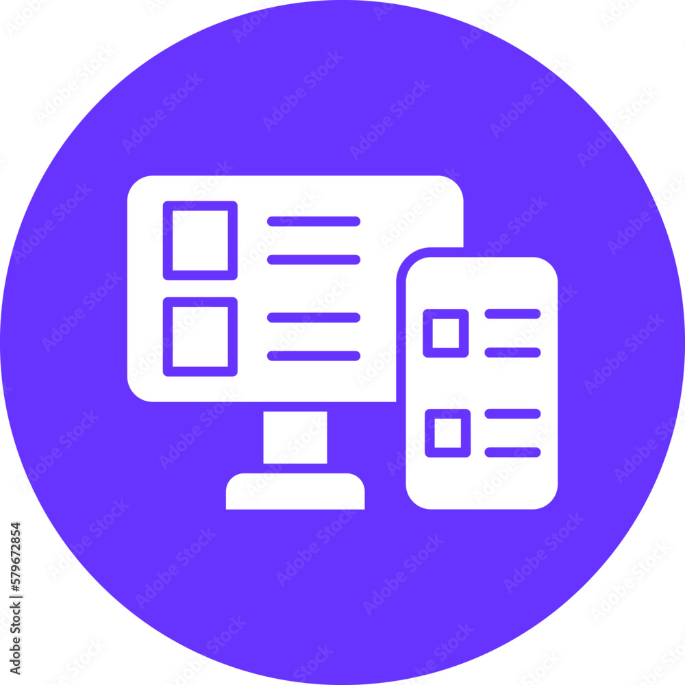 Poster vector design responsive design icon style