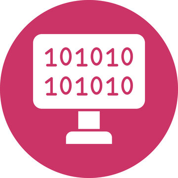 Vector Design Binary Code Icon Style
