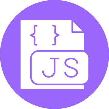 Vector Design Javascript File Icon Style