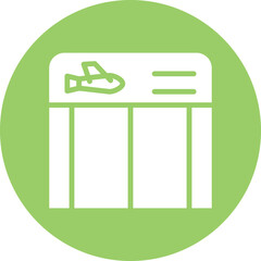 Vector Design Boarding Gate Icon Style