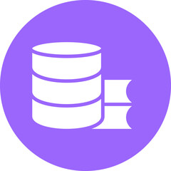Vector Design Study Database Icon Style