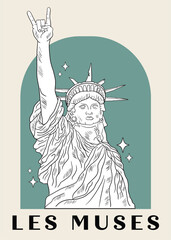 Statue of liberty vector illustration