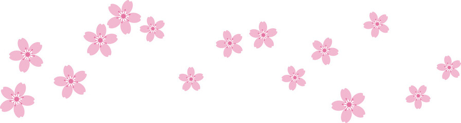 Fototapeta na wymiar Beautiful pink Sakura Cherry Blossom illustration.