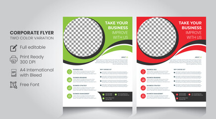 business flyer design template, poster, brochure ads