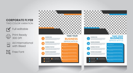 business flyer design template, poster, brochure ads