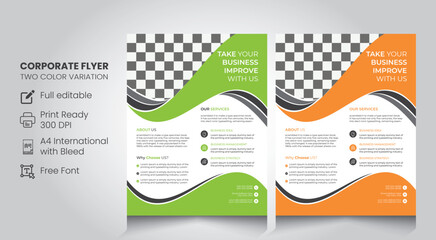 business flyer design template, poster, brochure ads
