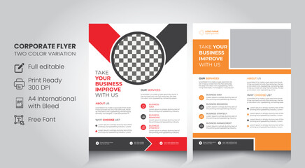 business flyer design template, poster, brochure ads