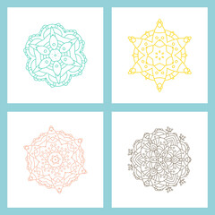 Vector Set with Simple Mandalas