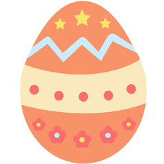 easter egg with ribbon