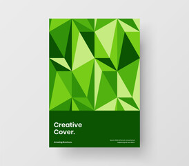 Modern mosaic pattern annual report illustration. Premium leaflet vector design concept.