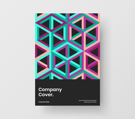 Clean poster vector design concept. Trendy geometric pattern postcard illustration.