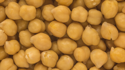 Boiled chickpeas in full screen . grains Legumes. Garbanzo beans