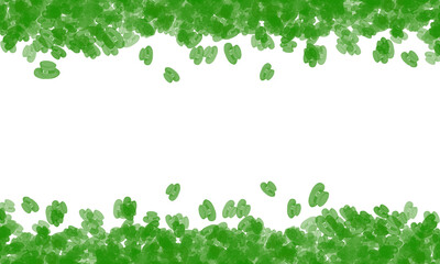 leprechaun hats confetti st patricks border