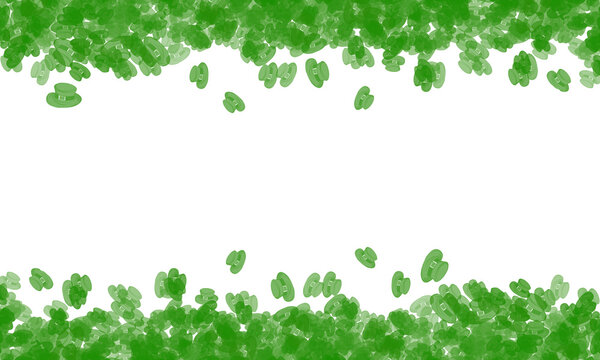 leprechaun hats confetti st patricks border