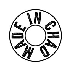 Obraz premium Made in Chad text emblem stamp, concept background