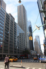 Fototapeta premium Rue dans downtown Manhattan à New York. USA