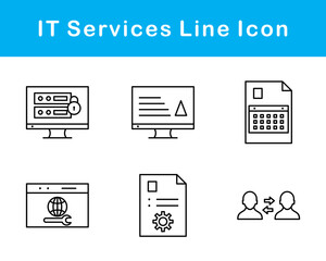 IT Services Vector Icon Set