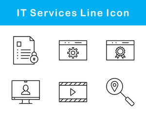 IT Services Vector Icon Set