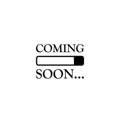 Coming soon loading. No image, coming soon page icon isolated on white background - obrazy, fototapety, plakaty