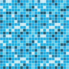 blue mosaic background seamless pattern