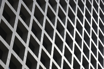 Modern building in sunlight at hong kong