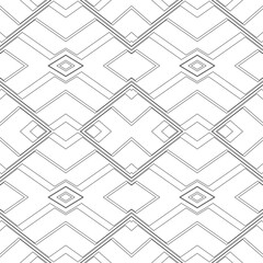 Vector seamless pattern. Modern stylish texture. Monochrome, linear abstract background.
