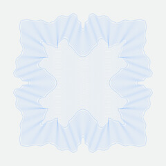 Guilloche. For paperwork, passport, monogram, merchant, contract. Vector.
