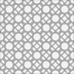 Vector seamless pattern. Modern stylish texture. Monochrome, linear abstract background.