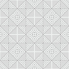 Fototapeta na wymiar Vector seamless pattern. Modern stylish texture. Monochrome, linear abstract background.