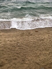 waves on the beach
