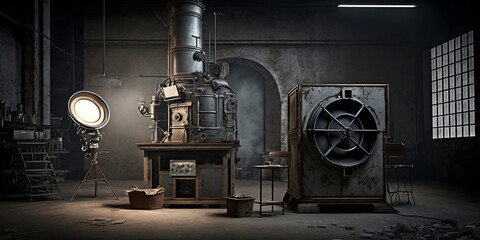 Fototapeta premium Industrial Background for Product Photography