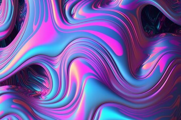 Fototapeta premium Abstract holographic background AI genereted