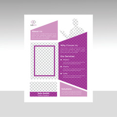 Flyer design template and leaflet banner design  poster banner
