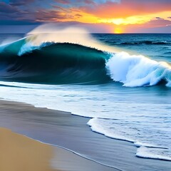 waves on the beach in Australia 