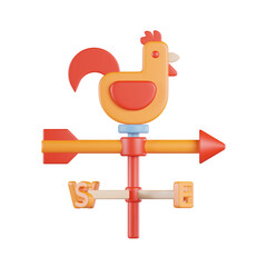Weather Vane 3D Icon